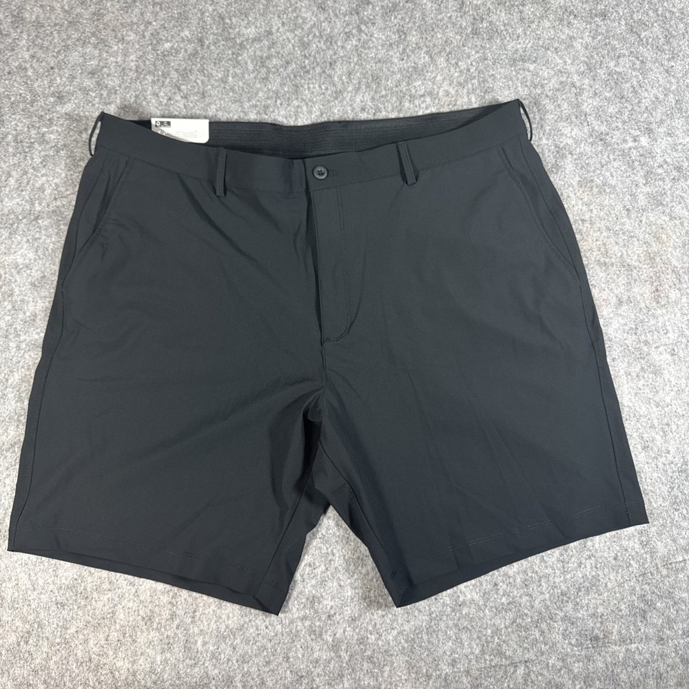 Greg Norman Mens Stretch Flat Front Lightweight Golf Shorts Black Size 40